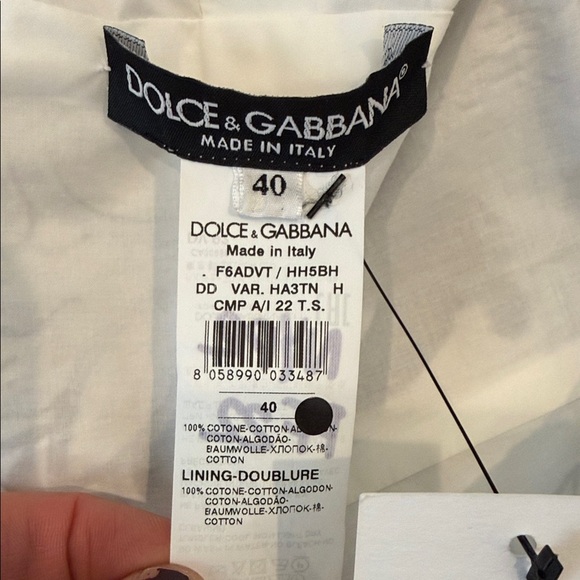 Dolce & Gabbana Woman Majolica Print Maxi Blue and White Dress - Picture 2 of 9